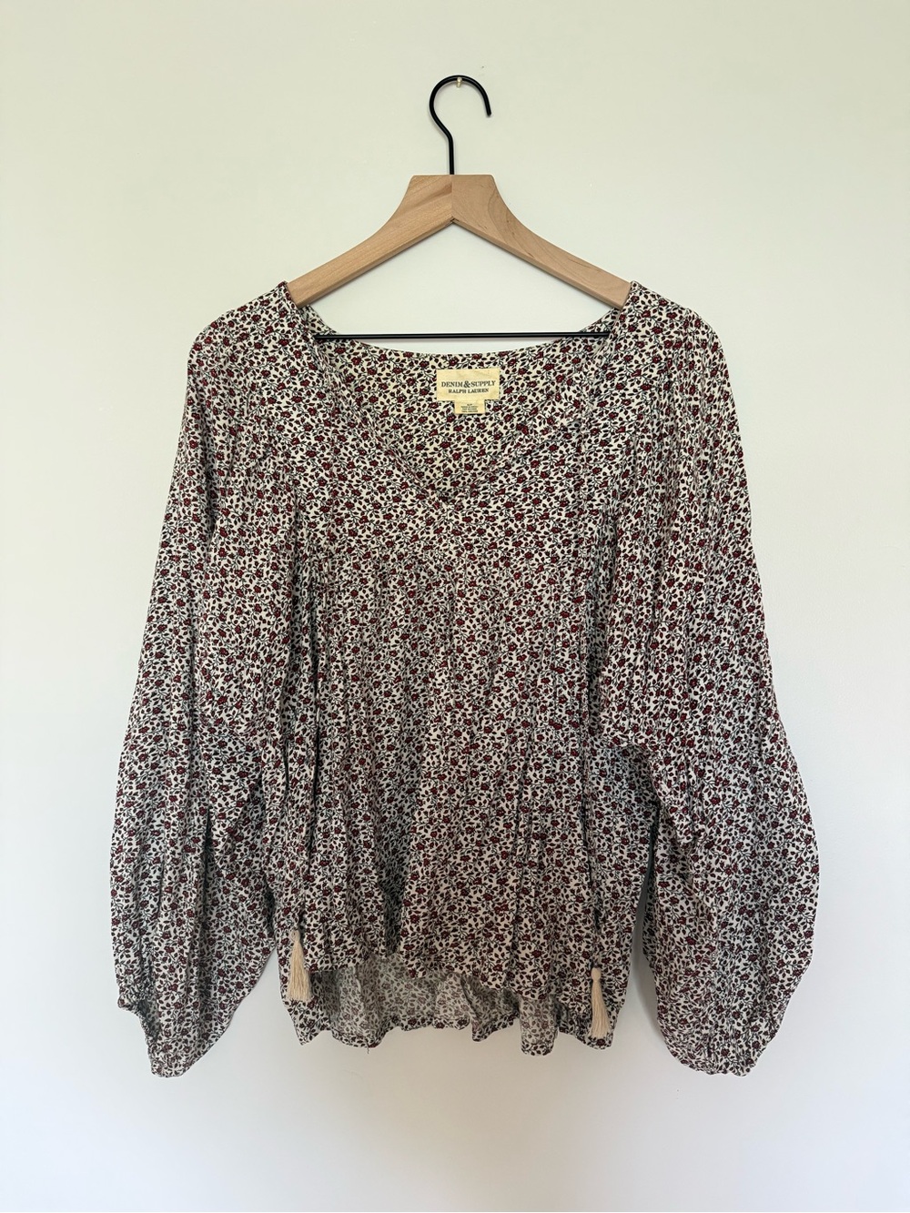 Denim & Supply Ralph Lauren Floral Boho Peasant Blouse